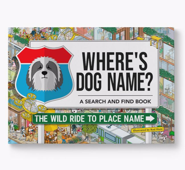 Personalised Bearded Collie Book: Where's Bearded Collie? Volume 3